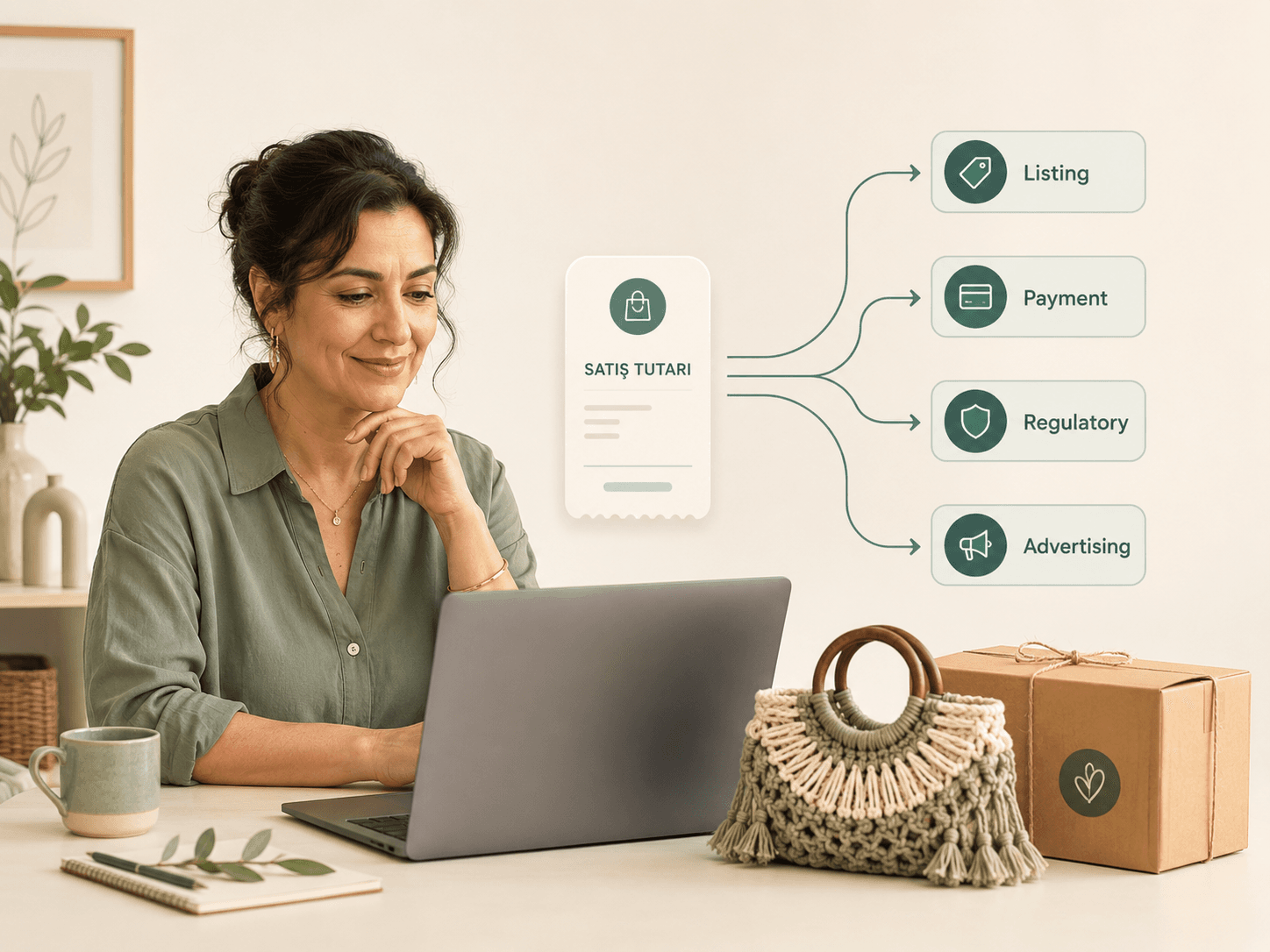 Türkiye’de Etsy satışında listing, işlem, ödeme ve diğer komisyonları hesaplayan satıcı